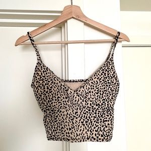 Animal print crop top